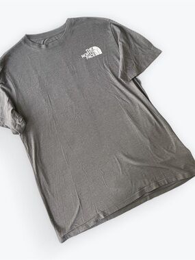 The North Face Charcoal Tee with Purple Lightning Graphic Mens Sz Large